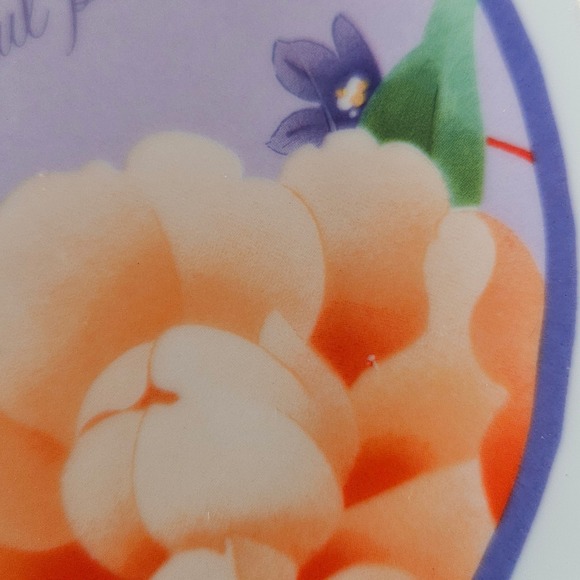 VTG Collectible Decorative Plates Set Mother Love Floral Sentiments Gold Rim - Picture 6 of 9